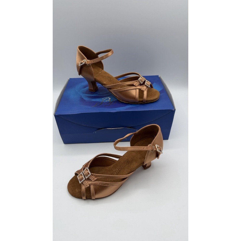 New With Box BD Dance Women's Latin Rhythm Dance Shoes US Size 5 2" Heel